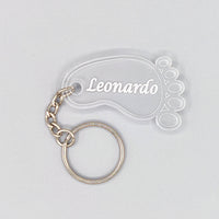 PORTACHIAVI personalizzato con nome Idea BOMBONIERA Nascita in plexiglass Segnaposto BATTESIMO originale