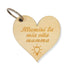 PORTACHIAVE  CUORE in legno e scritta personalizzata Idea Regalo Compleanno Festa della mamma Natale Onomastico originale