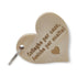 3 Pezzi Portachiavi cuore in legno con frase personalizzabile Regalo colleghe amiche Compleanno AMICIZIA Porta chiave originale