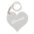 PORTACHIAVE Plexiglass con incisione NOME PERSONALIZZABILE portachiavi cuore