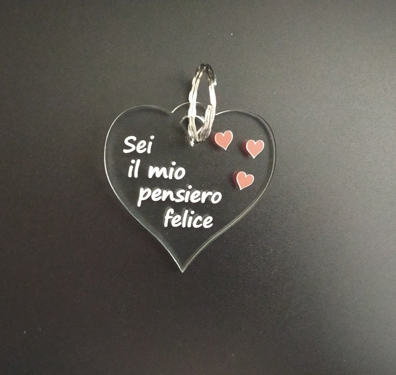 Biglietto d'amore per regalo con cuori