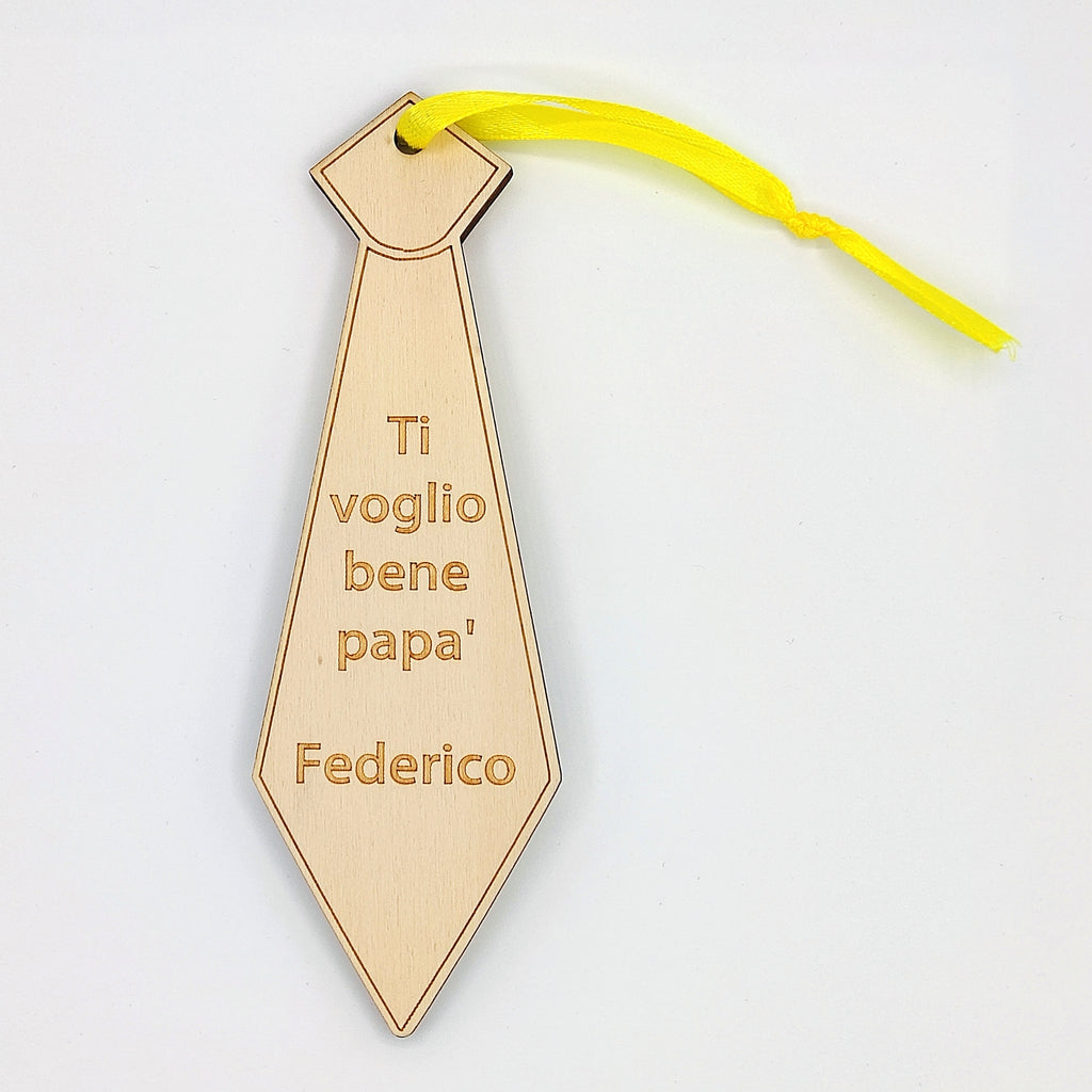 Segnalibro FESTA DEL PAPA' personalizzabile Segnalibri cravatta legno –  Shop Ricomincio da tre