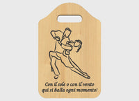 Idea regalo maestra di ballo o ballerina con frase personalizzabile Tagliere decorativo da appendere - Articolo in legno - Taglieri decorativi