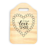Idea regalo Tagliere in legno Regali anniversario fidanzamento matrimonio I Love you